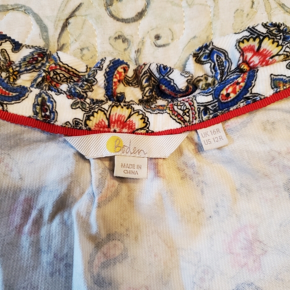 Floral Long-Sleeve Dress with Belt - Picture 10 of 12